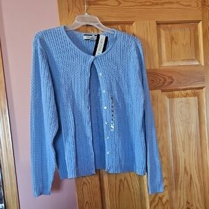 NWT Crystal-Kobe Cable Knit Cardigan